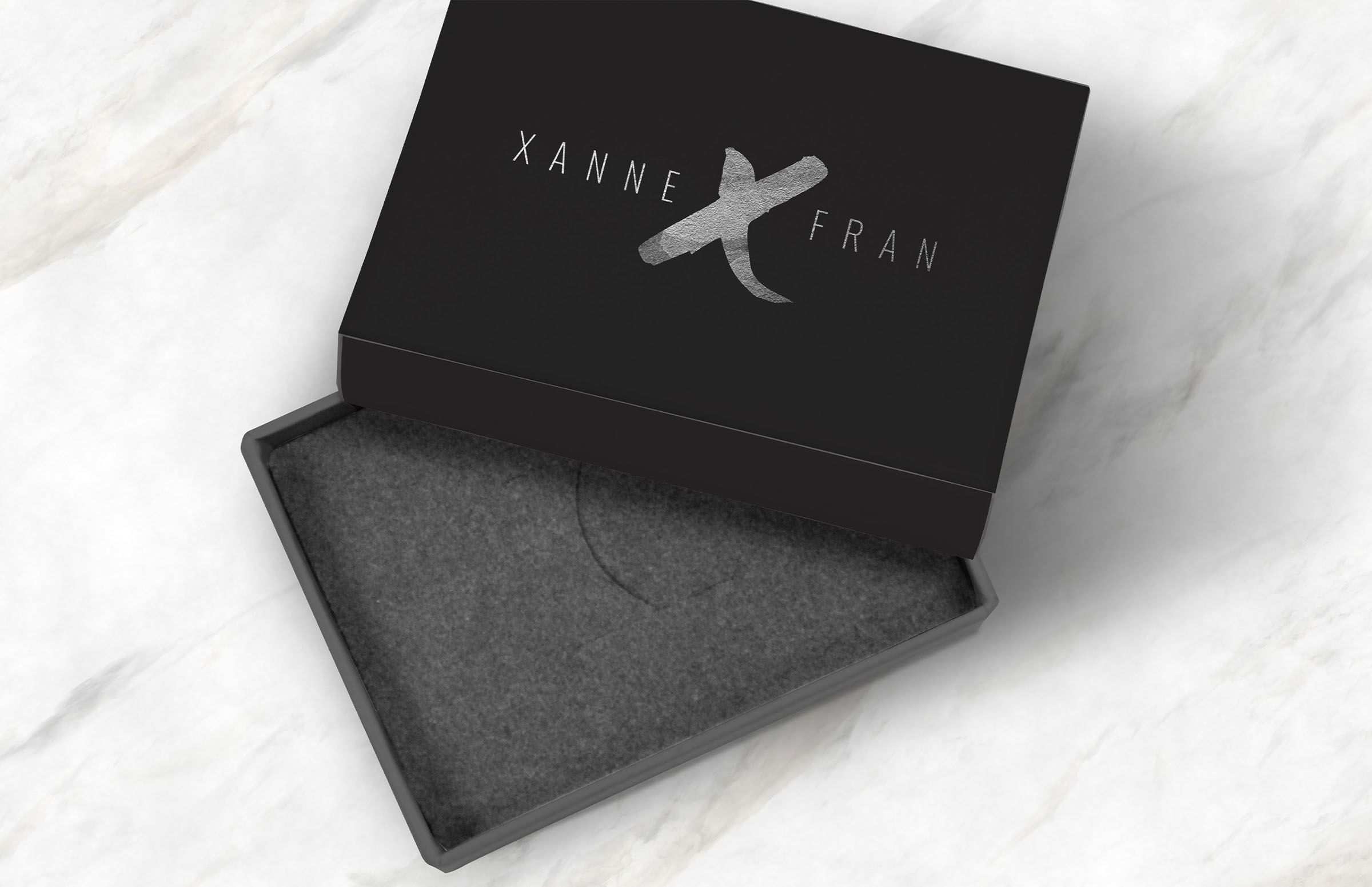 Brand jewelry box - Xanne Fran - Whiskey and Red Small Business Branding and Website Design Packages