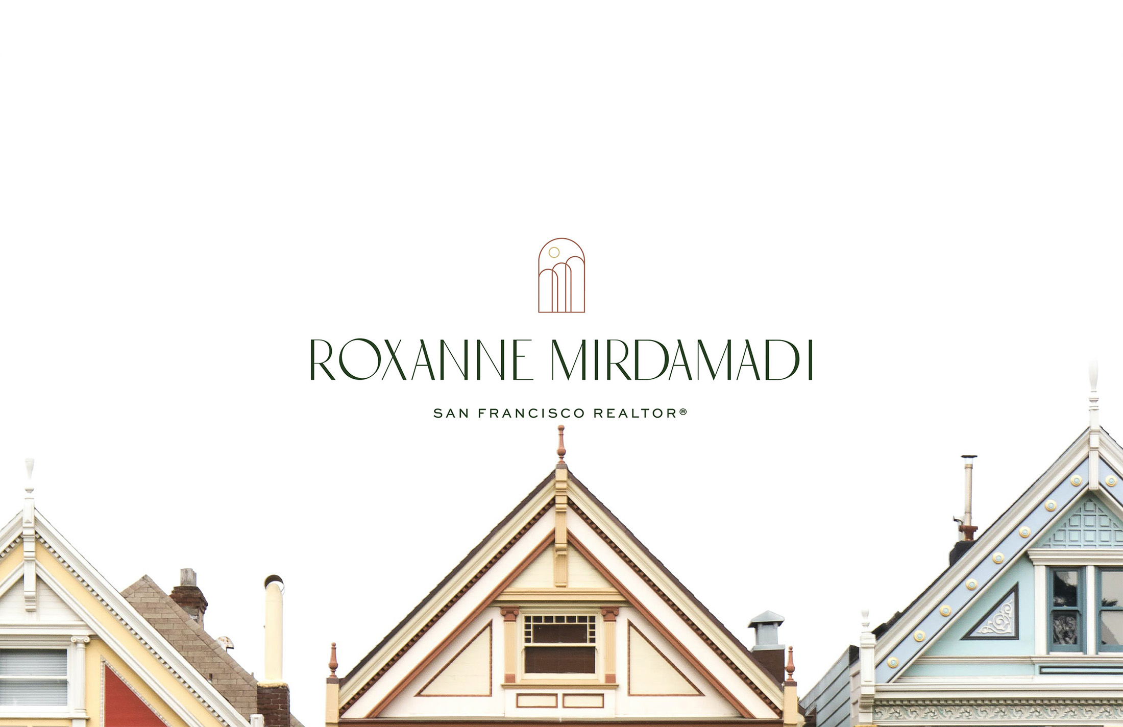 Brand logo for Realtor - Roxanne Mirdamadi - Whiskey and Red Small Business Branding and Website Design Packages