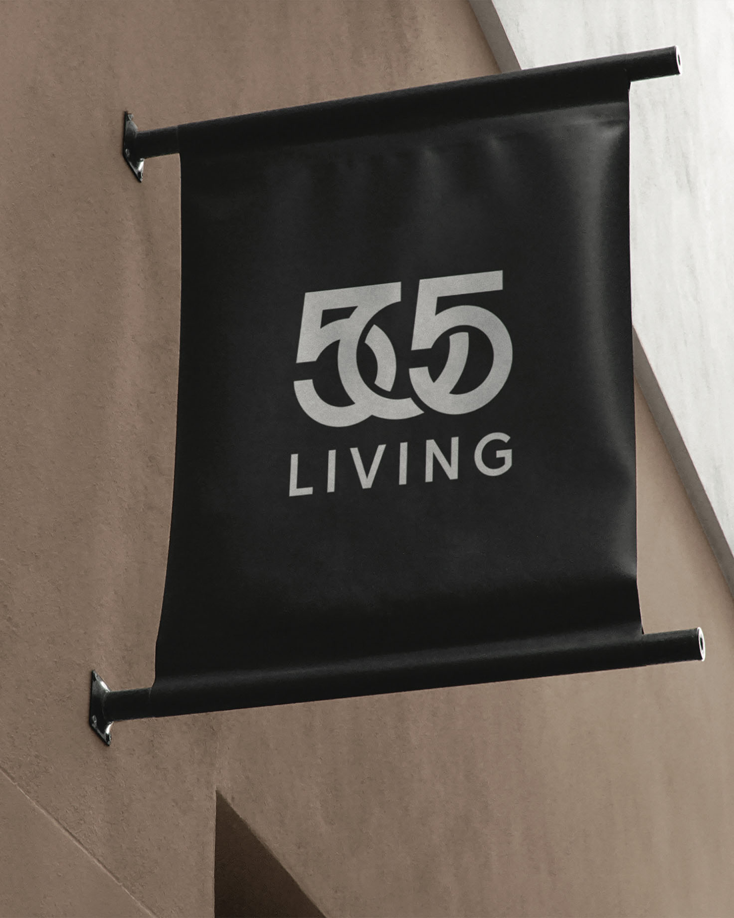 Brand logo signage - 505 Living - Whiskey and Red Small Business Branding and Website Design Packages