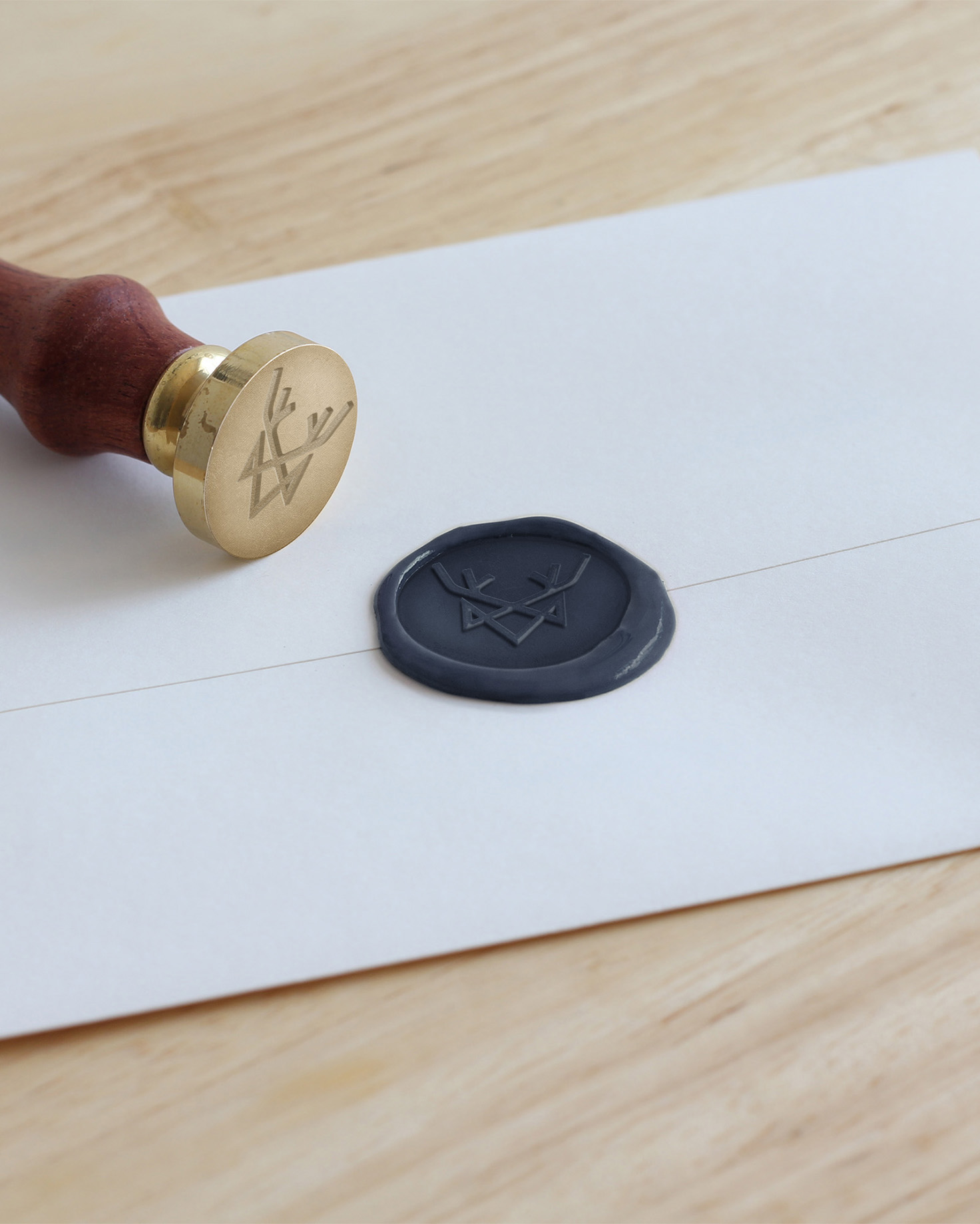 wax stamp with brand mark - Whiskey and Red Small Business Branding and Website Design Packages