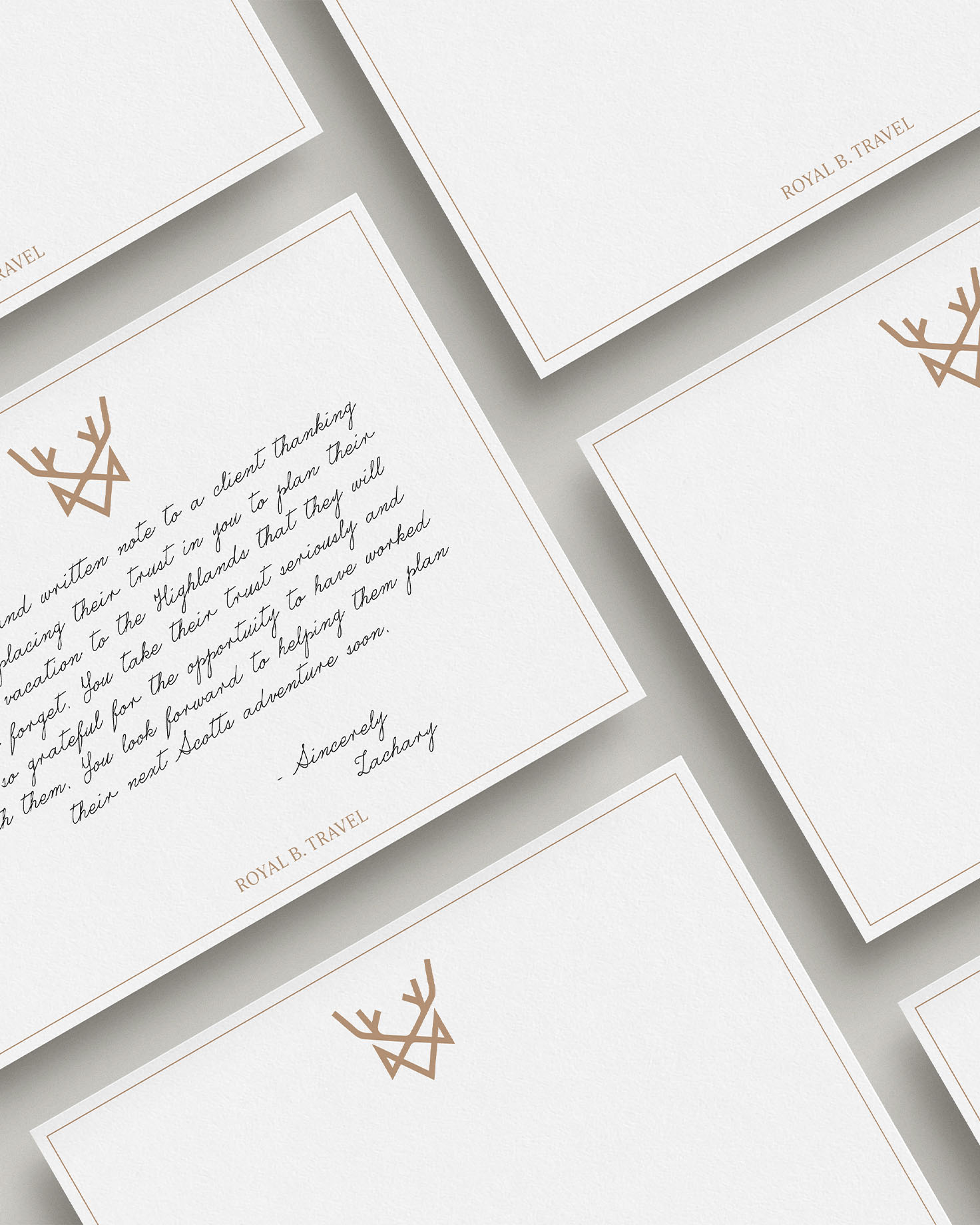 branded notecards - Whiskey and Red Small Business Branding and Website Design Packages